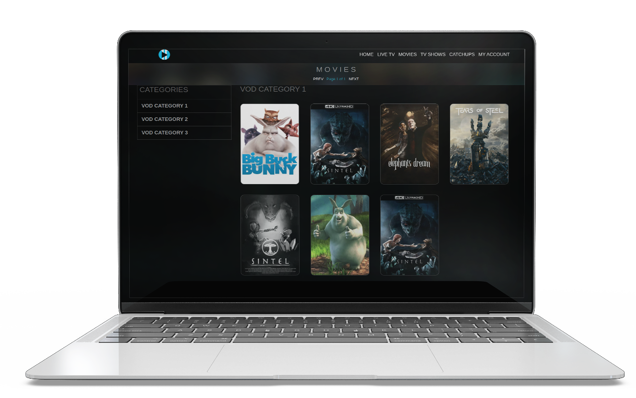 OTR Web Player in a browser